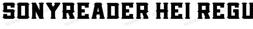 SonyReader Hei Regul字体转换